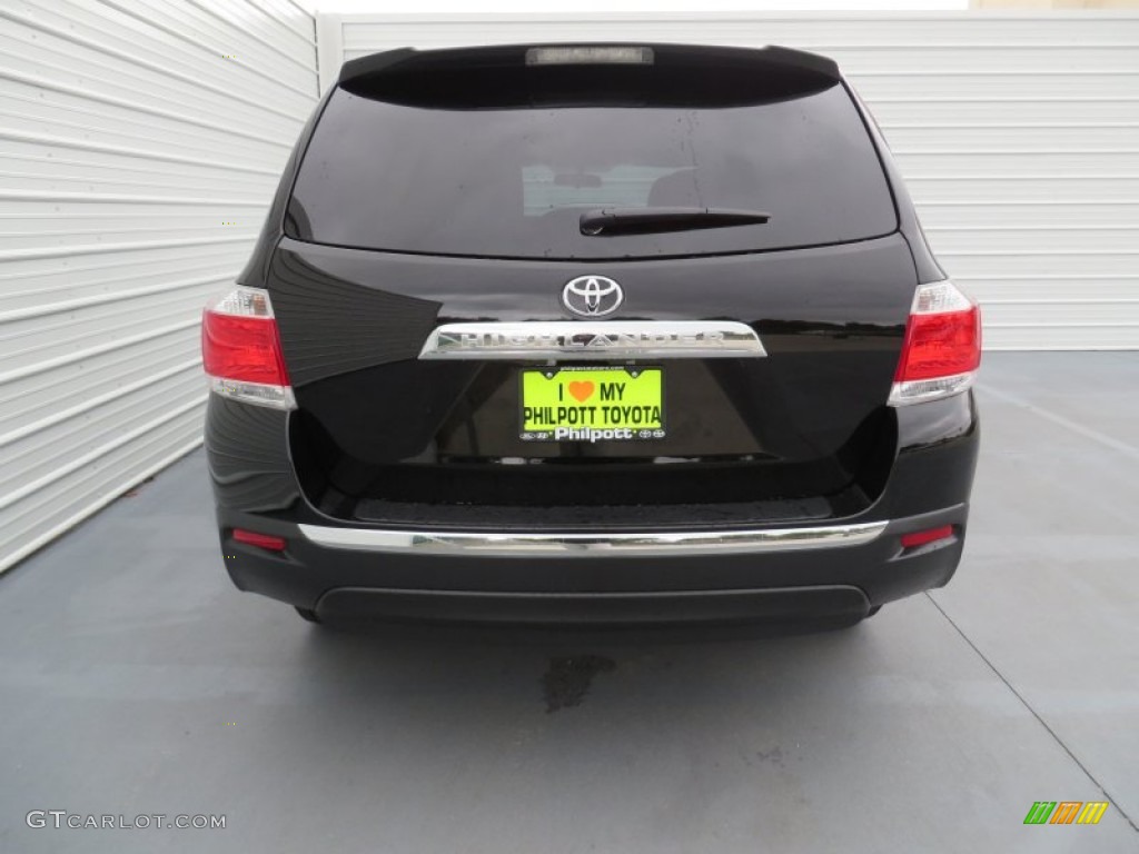 2013 Highlander  - Black / Sand Beige photo #5