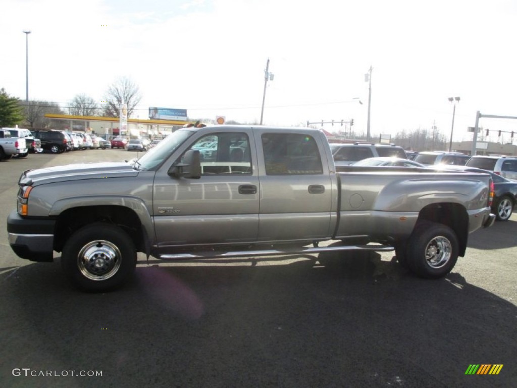 2007 Silverado 3500HD Classic LT Crew Cab 4x4 Dually - Graystone Metallic / Dark Charcoal photo #4