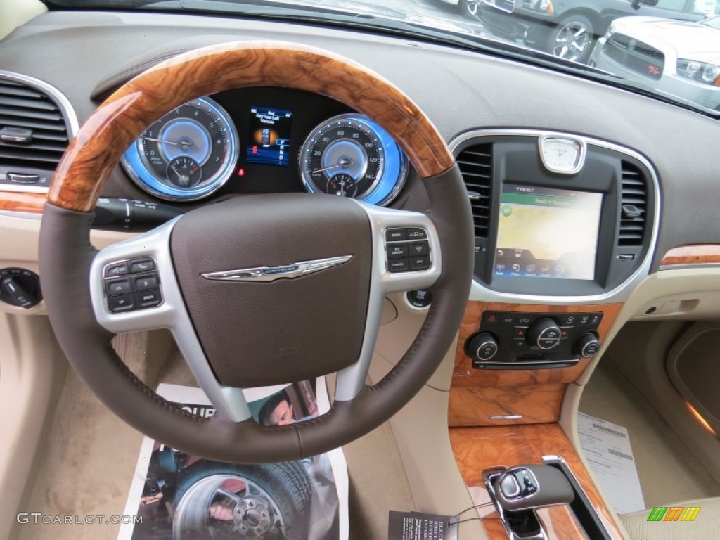 2014 Chrysler 300 C Dark Frost Beige/Light Frost Beige Dashboard Photo #89247064