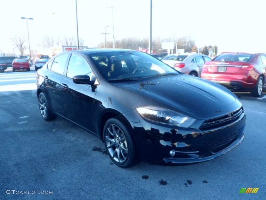 Pitch Black 2014 Dodge Dart SXT Exterior Photo #89249353