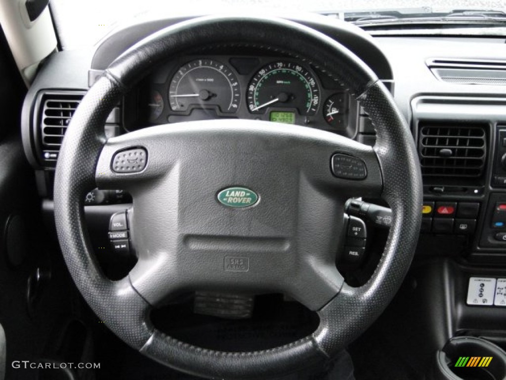 2004 Land Rover Discovery SE Black Steering Wheel Photo #89249472