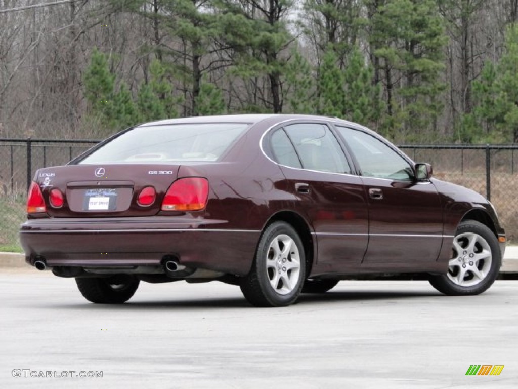 2002 GS 300 - Black Cherry Pearl / Ivory photo #2