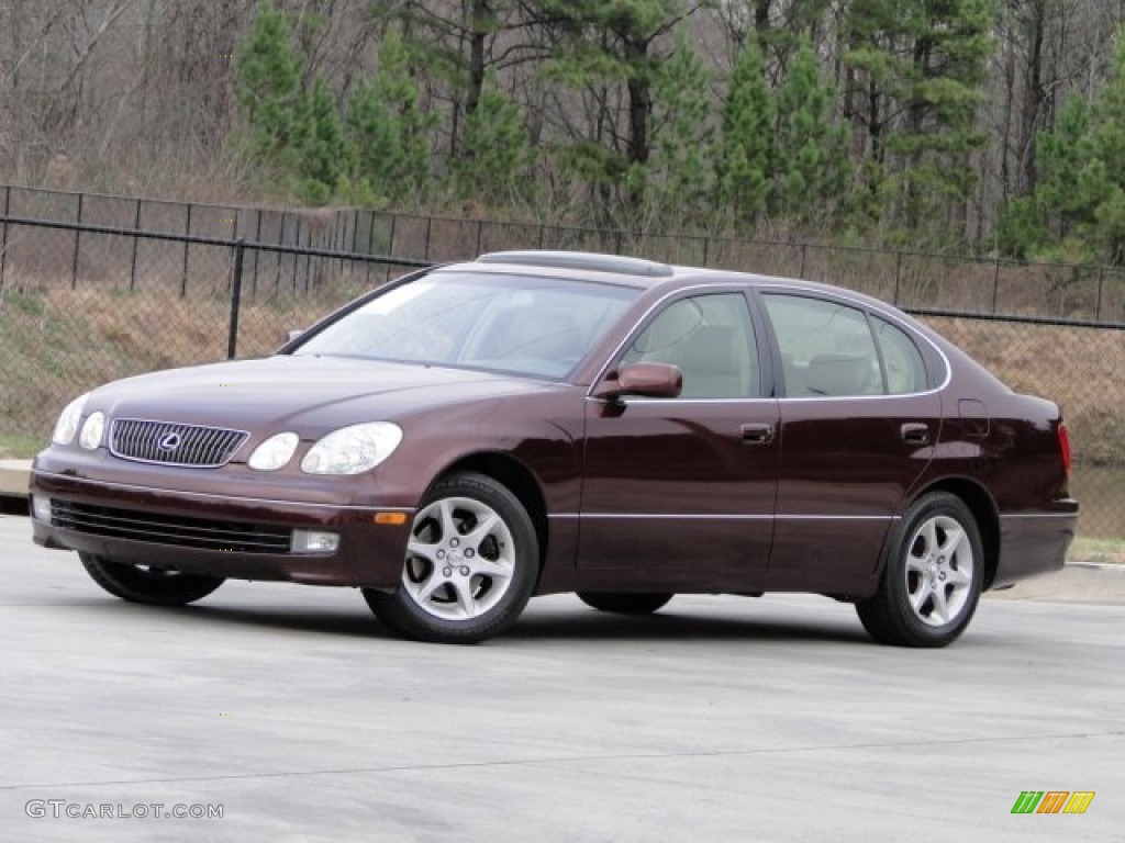 2002 GS 300 - Black Cherry Pearl / Ivory photo #3