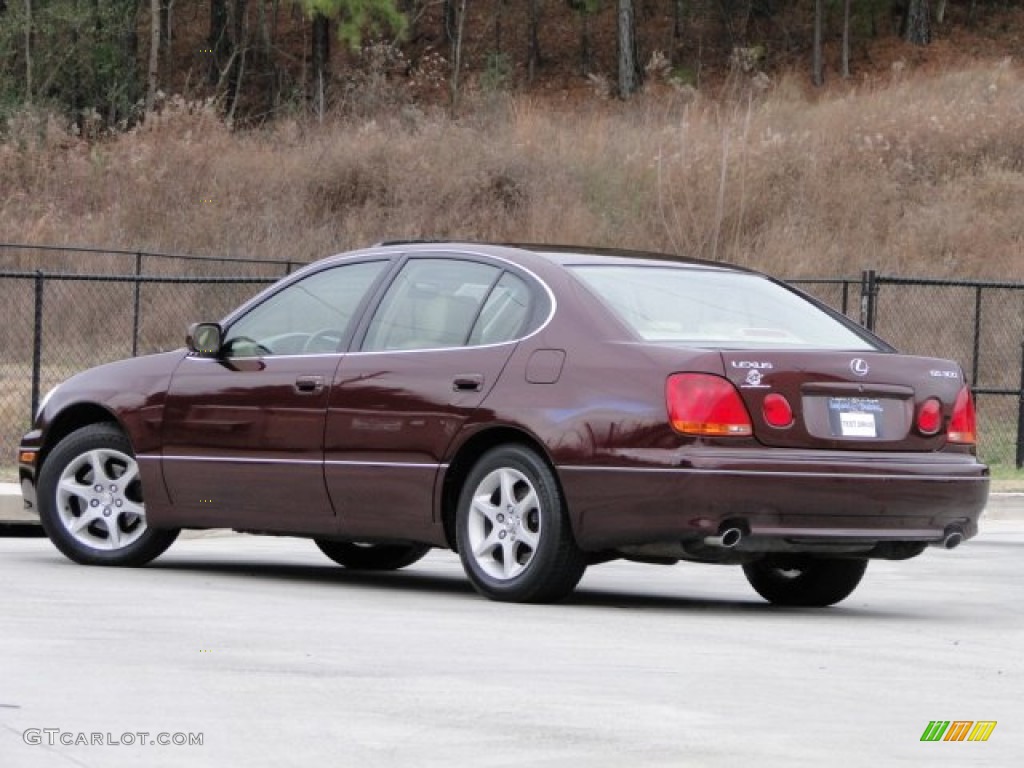 2002 GS 300 - Black Cherry Pearl / Ivory photo #4