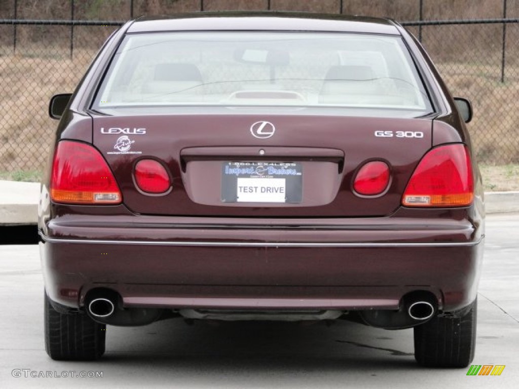 2002 GS 300 - Black Cherry Pearl / Ivory photo #7