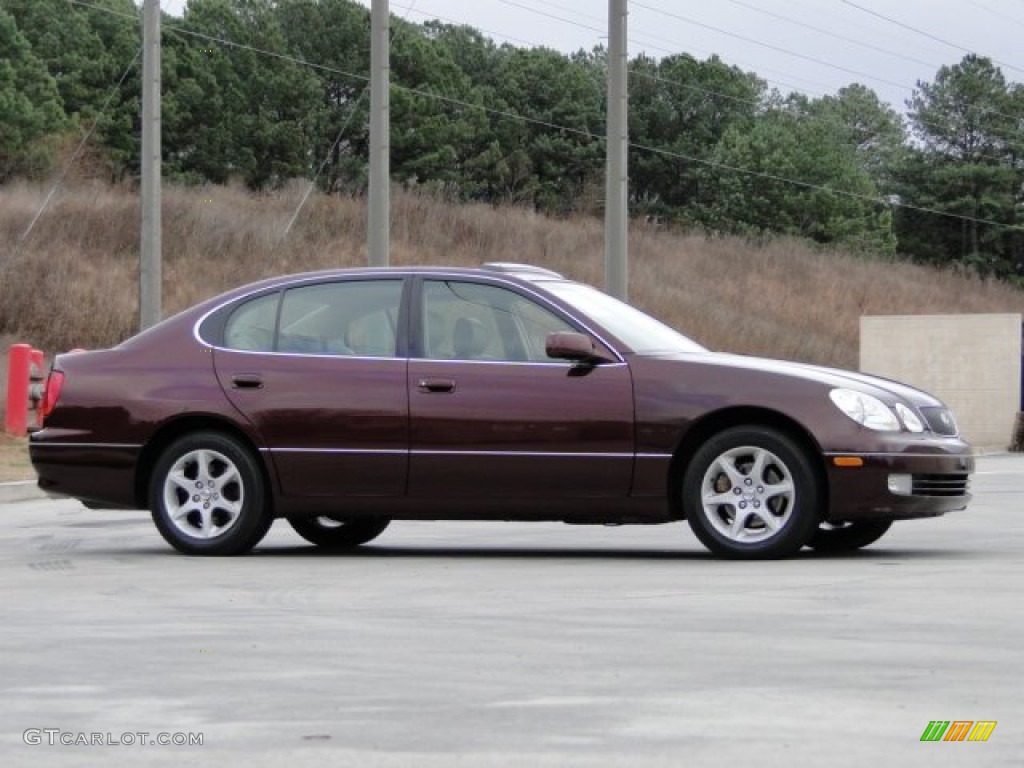 2002 GS 300 - Black Cherry Pearl / Ivory photo #9