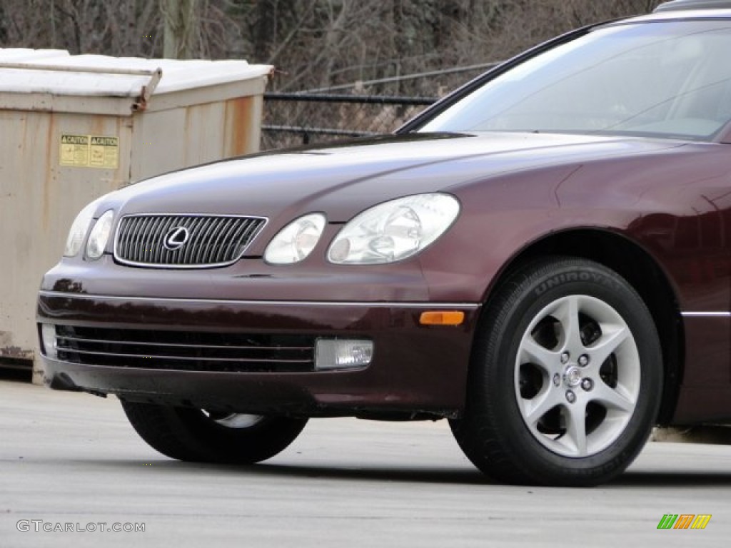2002 GS 300 - Black Cherry Pearl / Ivory photo #22