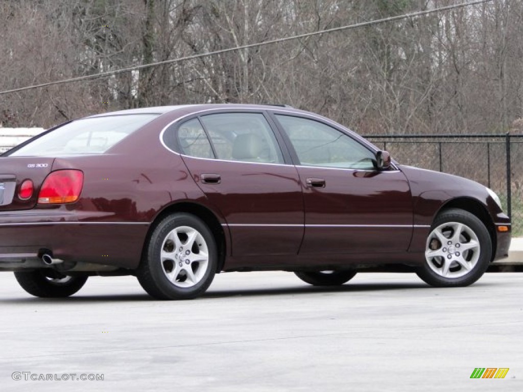 2002 GS 300 - Black Cherry Pearl / Ivory photo #23