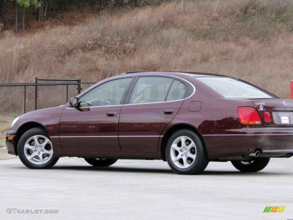 2002 GS 300 - Black Cherry Pearl / Ivory photo #25