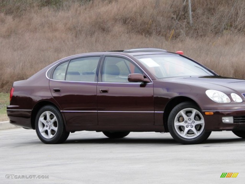 2002 GS 300 - Black Cherry Pearl / Ivory photo #29