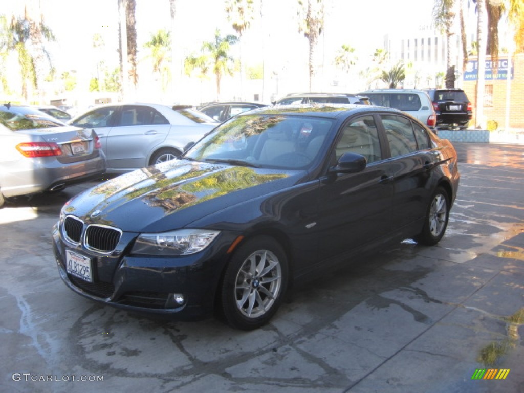 2010 3 Series 328i Sedan - Monaco Blue Metallic / Beige photo #5