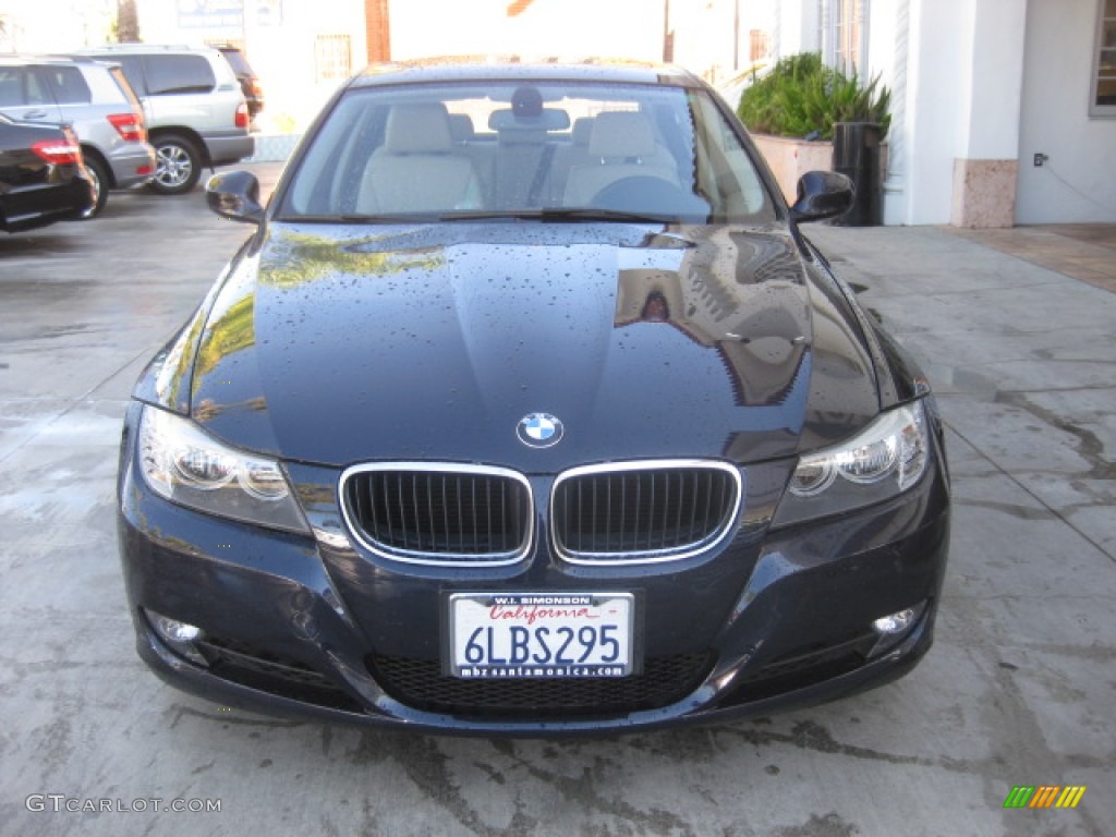 2010 3 Series 328i Sedan - Monaco Blue Metallic / Beige photo #6
