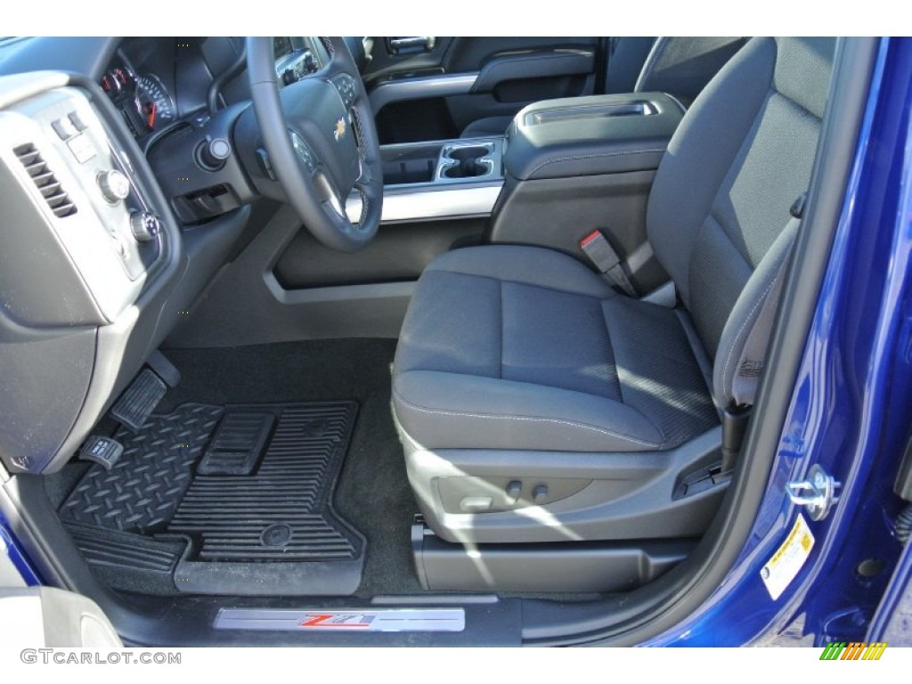 2014 Silverado 1500 LTZ Z71 Double Cab 4x4 - Blue Topaz Metallic / Jet Black photo #8