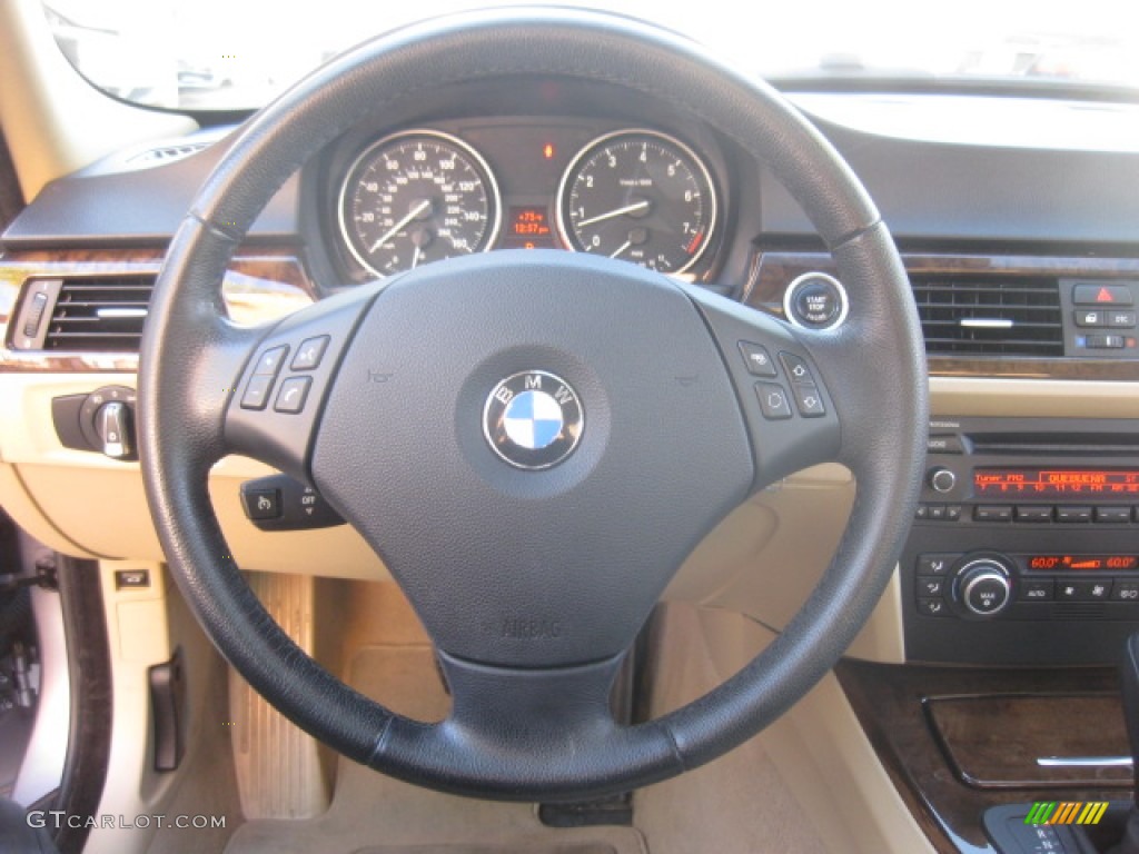 2009 3 Series 328i Sedan - Blue Water Metallic / Beige photo #11