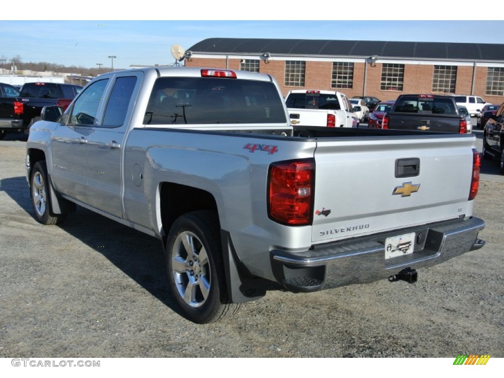 2014 Silverado 1500 LT Double Cab 4x4 - Silver Ice Metallic / Jet Black photo #4