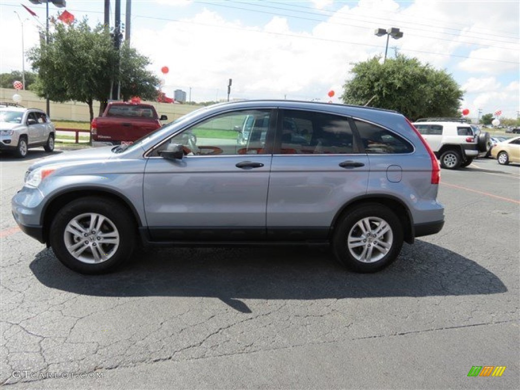 2010 CR-V EX - Glacier Blue Metallic / Gray photo #4