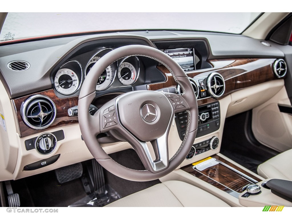 Almond Beige/Mocha Interior 2014 Mercedes-Benz GLK 350 Photo #89254048