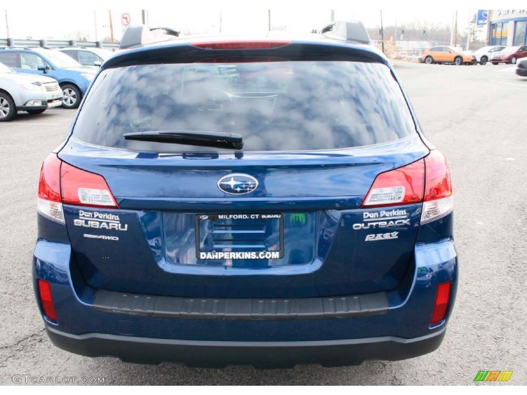 2011 Outback 2.5i Premium Wagon - Azurite Blue Pearl / Warm Ivory photo #7