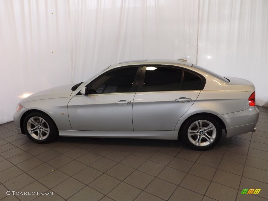 2008 3 Series 328i Sedan - Titanium Silver Metallic / Saddle Brown/Black photo #10