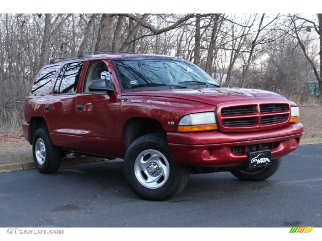 1999 Durango SLT 4x4 - Chili Pepper Red Pearlcoat / Camel/Tan photo #1