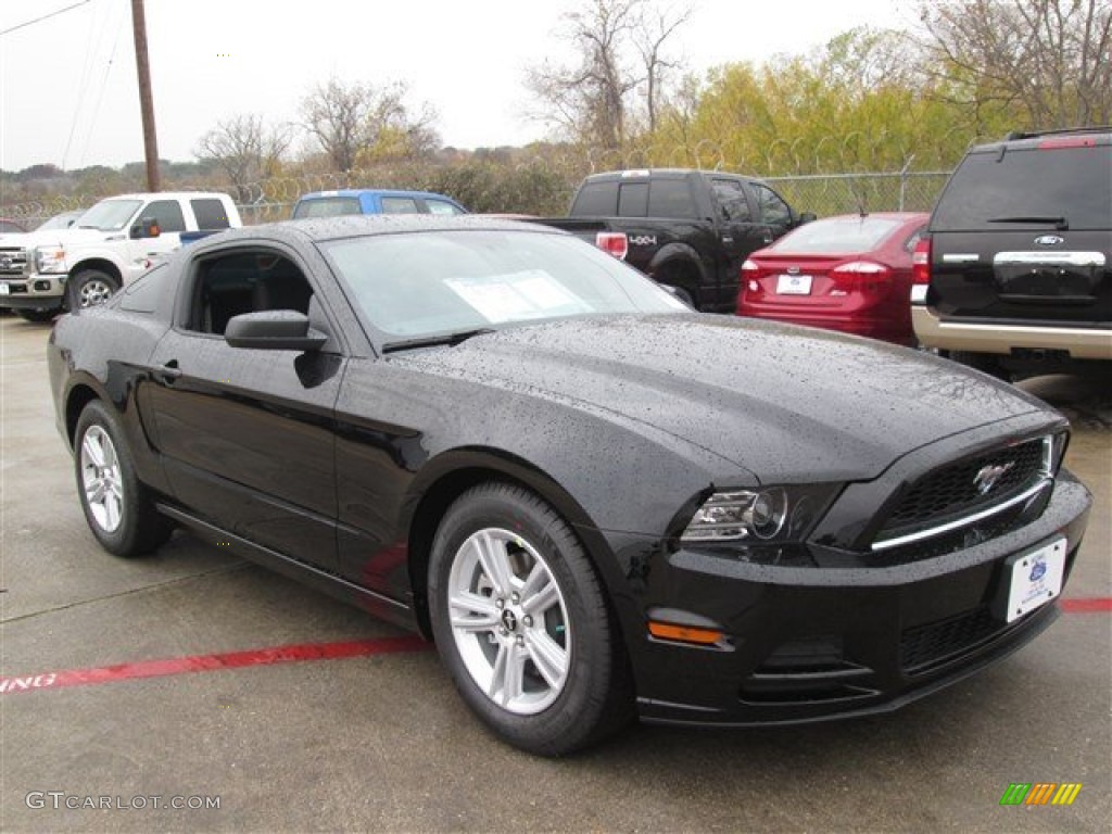 2014 Mustang V6 Coupe - Black / Charcoal Black photo #7