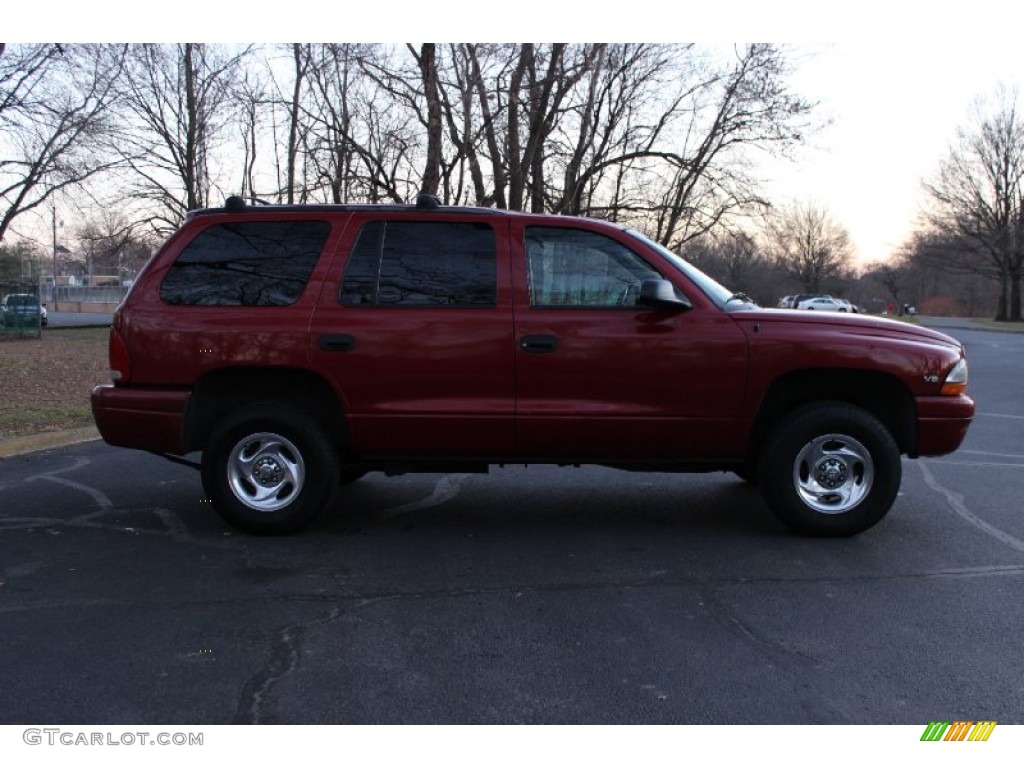 1999 Durango SLT 4x4 - Chili Pepper Red Pearlcoat / Camel/Tan photo #9