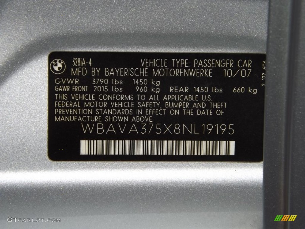 2008 3 Series 328i Sedan - Titanium Silver Metallic / Saddle Brown/Black photo #33