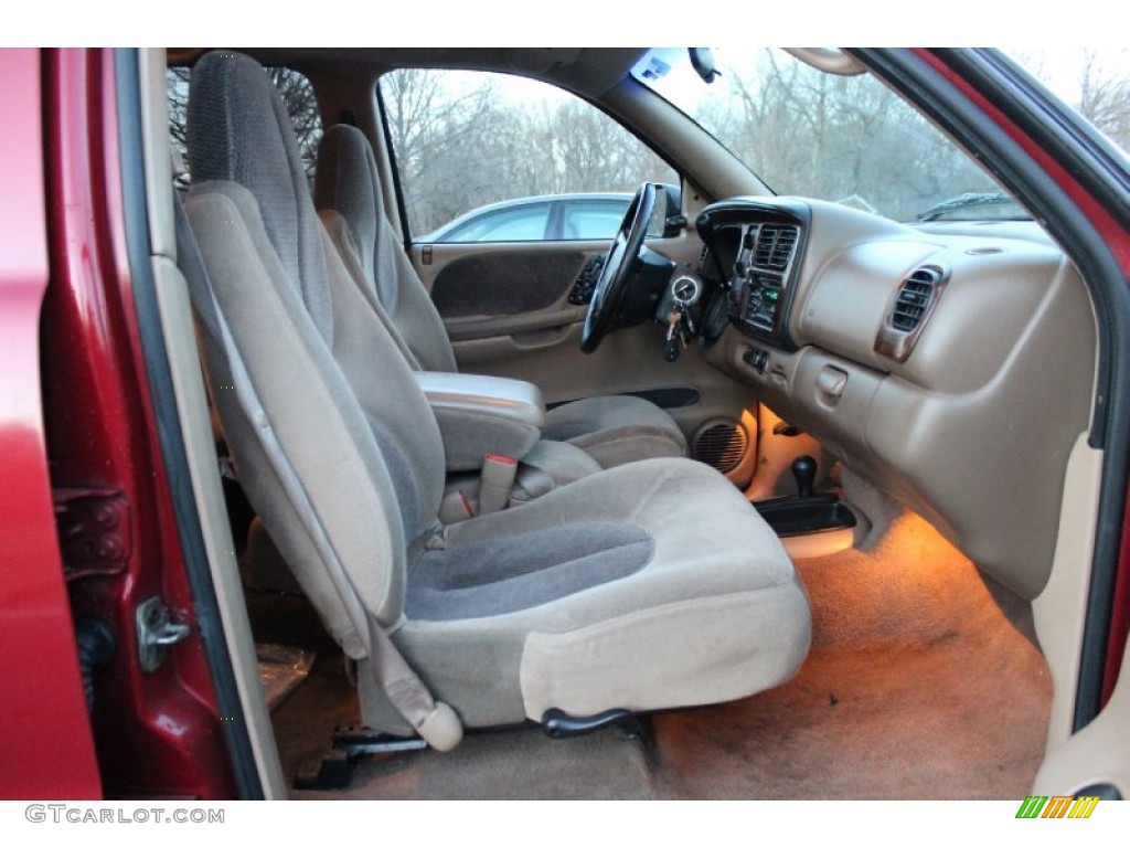 1999 Durango SLT 4x4 - Chili Pepper Red Pearlcoat / Camel/Tan photo #23