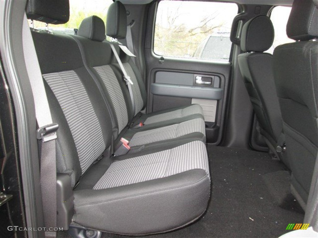 Black Interior 2014 Ford F150 STX SuperCrew Photo #89256142