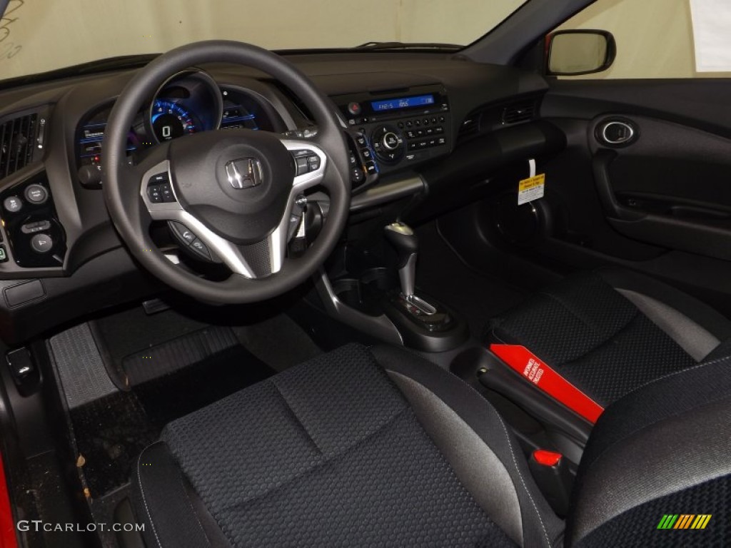 Black Interior 2014 Honda CR-Z Hybrid Photo #89256154
