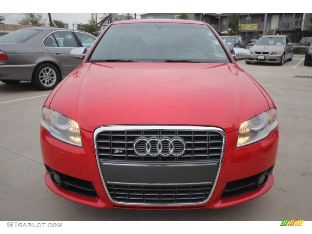 2008 S4 4.2 quattro Sedan - Brilliant Red / Black/Black photo #2