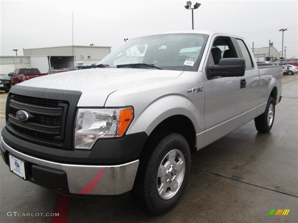 2014 F150 XL SuperCab - Ingot Silver / Steel Grey photo #1