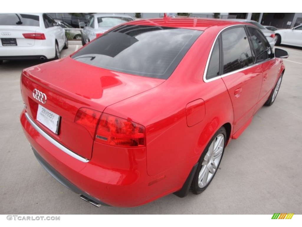 2008 S4 4.2 quattro Sedan - Brilliant Red / Black/Black photo #11