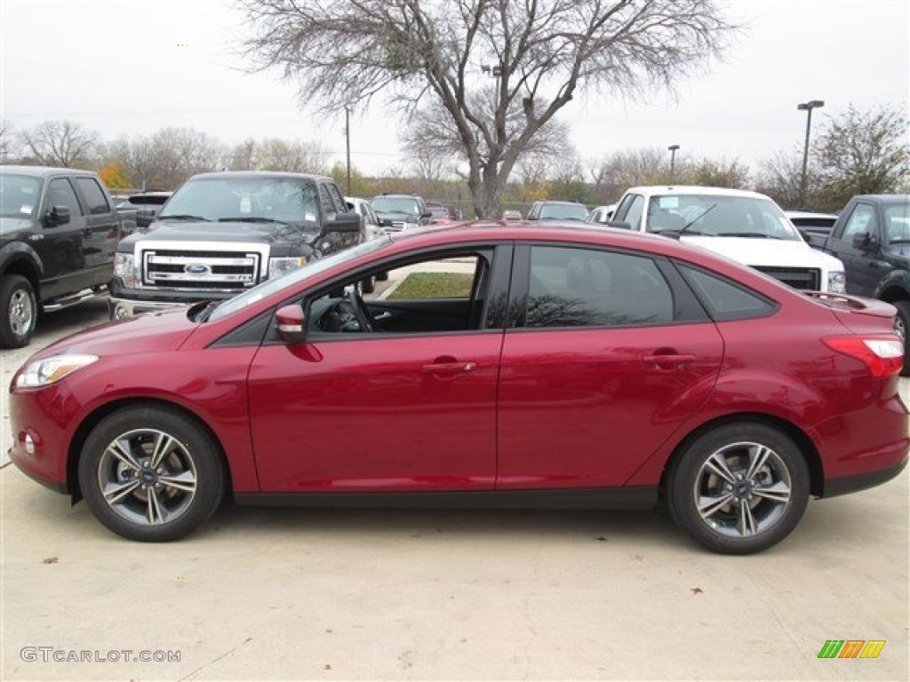 Ruby Red 2014 Ford Focus SE Sedan Exterior Photo #89256841