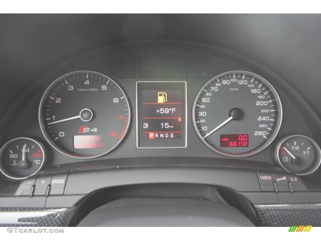 2008 Audi S4 4.2 quattro Sedan Gauges Photo #89257206