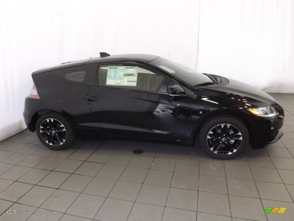 Crystal Black Pearl 2014 Honda CR-Z EX Hybrid Exterior Photo #89257282