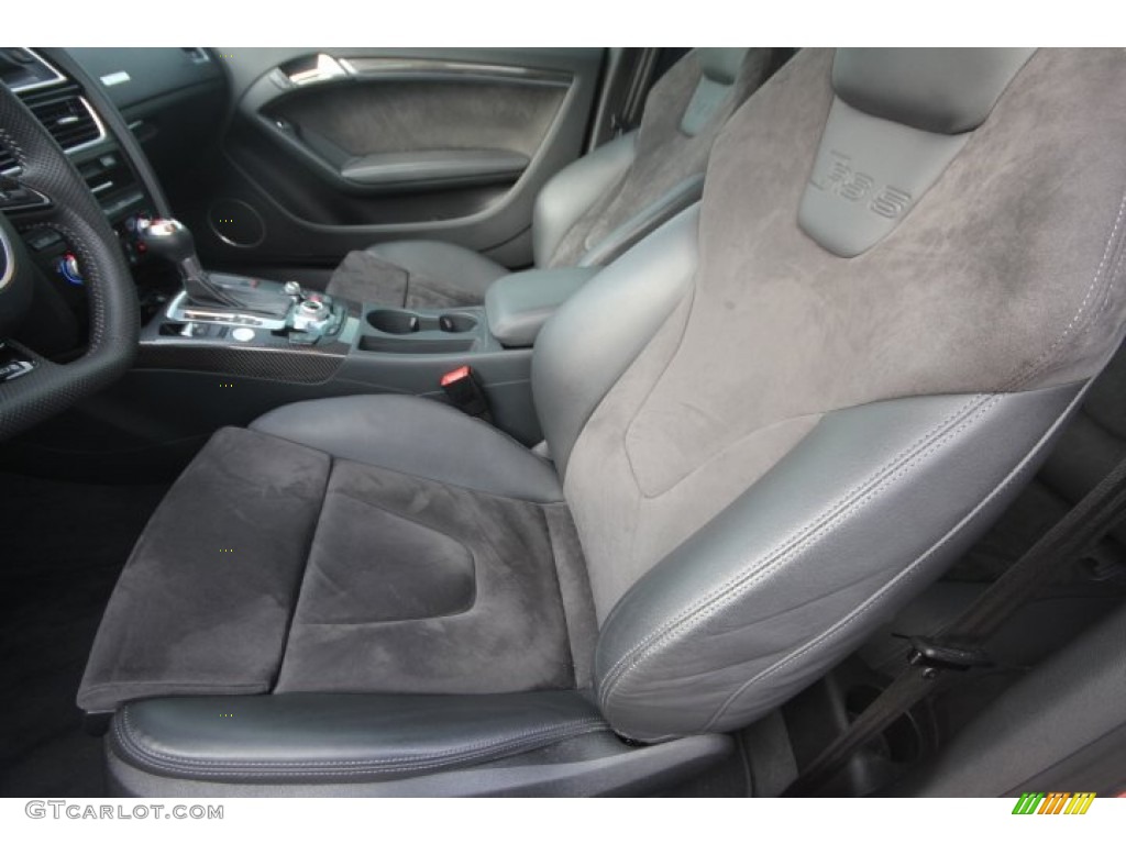 Black Fine Nappa Leather/Black Alcantara Inserts Interior 2013 Audi RS 5 4.2 FSI quattro Coupe Photo #89257513