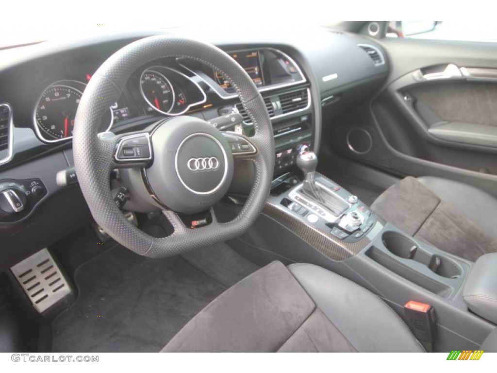 Black Fine Nappa Leather/Black Alcantara Inserts Interior 2013 Audi RS 5 4.2 FSI quattro Coupe Photo #89257552