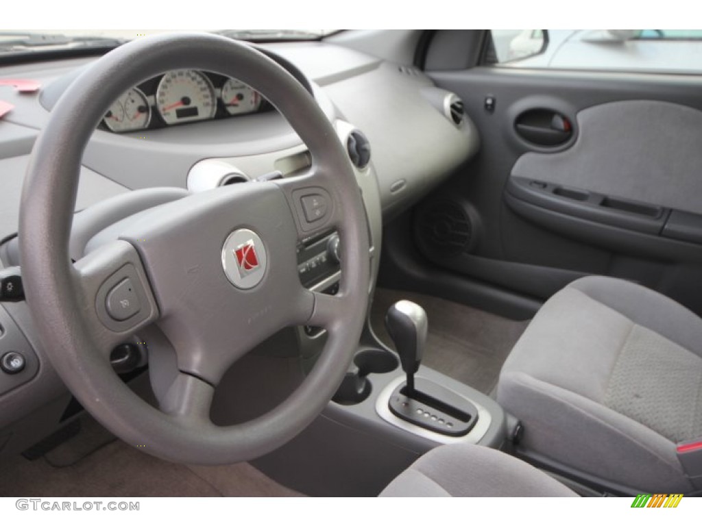 2007 Saturn ION 3 Sedan Gray Steering Wheel Photo #89258899