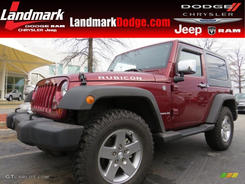 2010 Wrangler Rubicon 4x4 - Red Rock Crystal Pearl / Dark Slate Gray/Medium Slate Gray photo #1