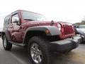 2010 Red Rock Crystal Pearl Jeep Wrangler Rubicon 4x4  photo #4