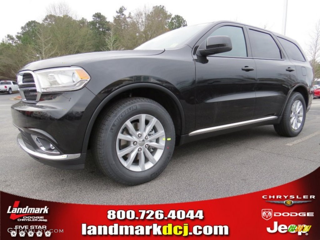 2014 Durango SXT - Brilliant Black Crystal Pearl / Black photo #1