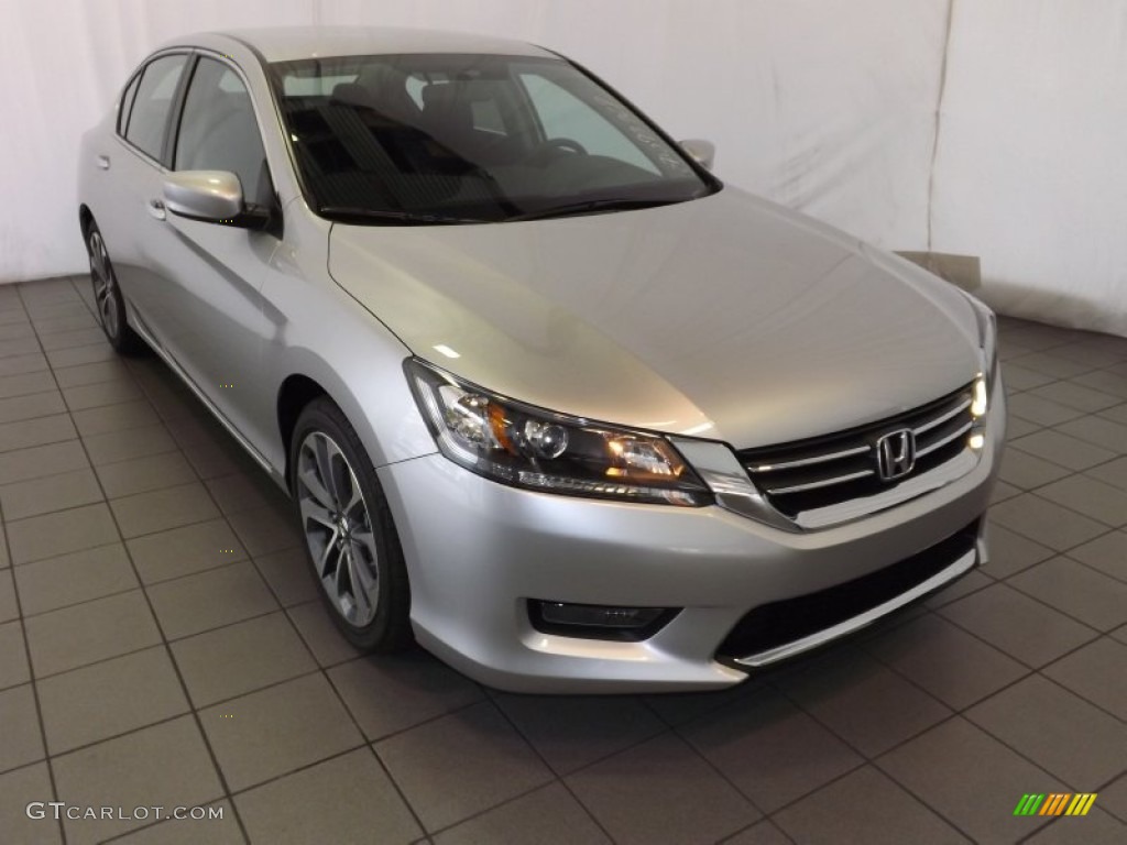 2014 Accord Sport Sedan - Alabaster Silver Metallic / Black photo #1