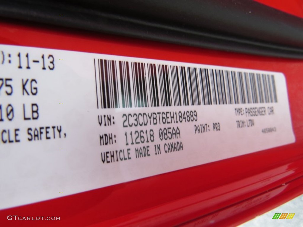 2014 Challenger Color Code PR3 for TorRed Photo #89261789