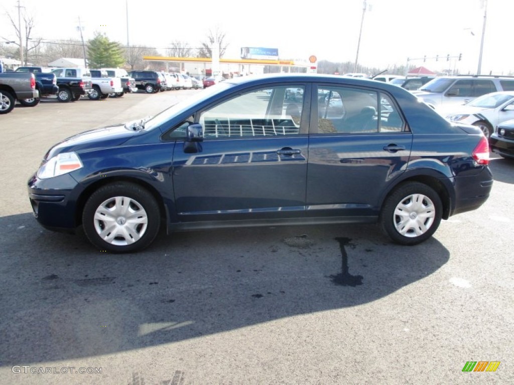 2010 Versa 1.8 S Sedan - Blue Onyx Metallic / Charcoal photo #4