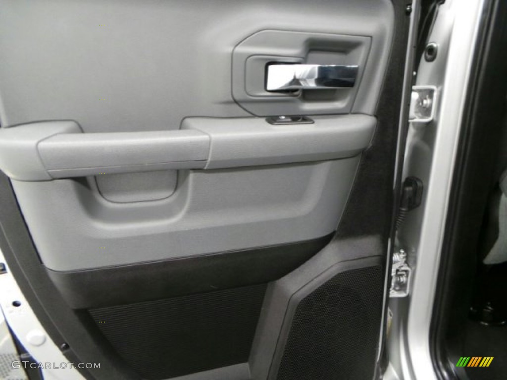 2013 1500 SLT Quad Cab 4x4 - Bright Silver Metallic / Black/Diesel Gray photo #14