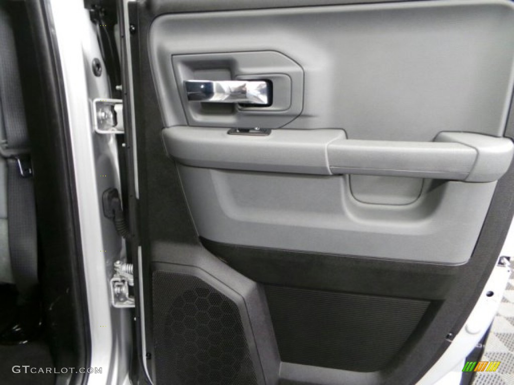 2013 1500 SLT Quad Cab 4x4 - Bright Silver Metallic / Black/Diesel Gray photo #15