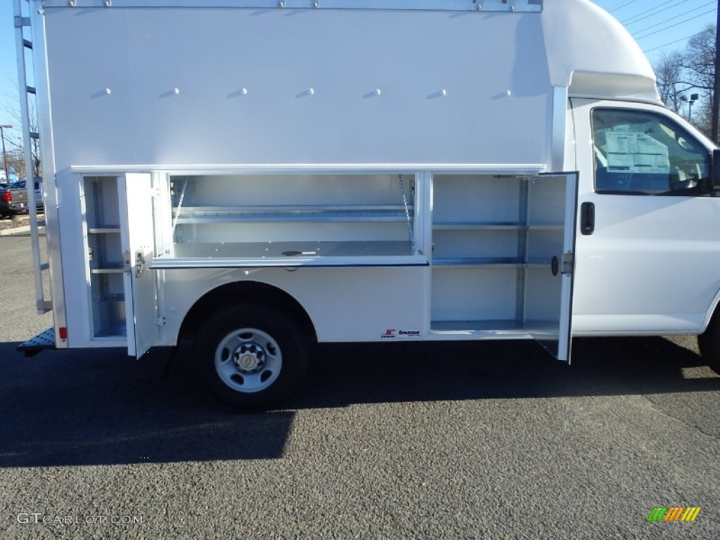 2014 Express Cutaway 3500 Utility Van - Summit White / Medium Pewter photo #8