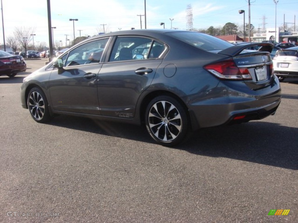 2013 Civic Si Sedan - Polished Metal Metallic / Black photo #4