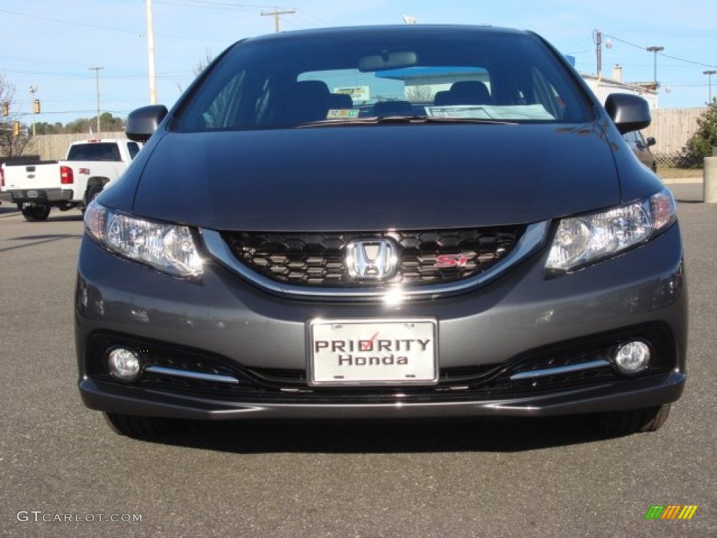 2013 Civic Si Sedan - Polished Metal Metallic / Black photo #8